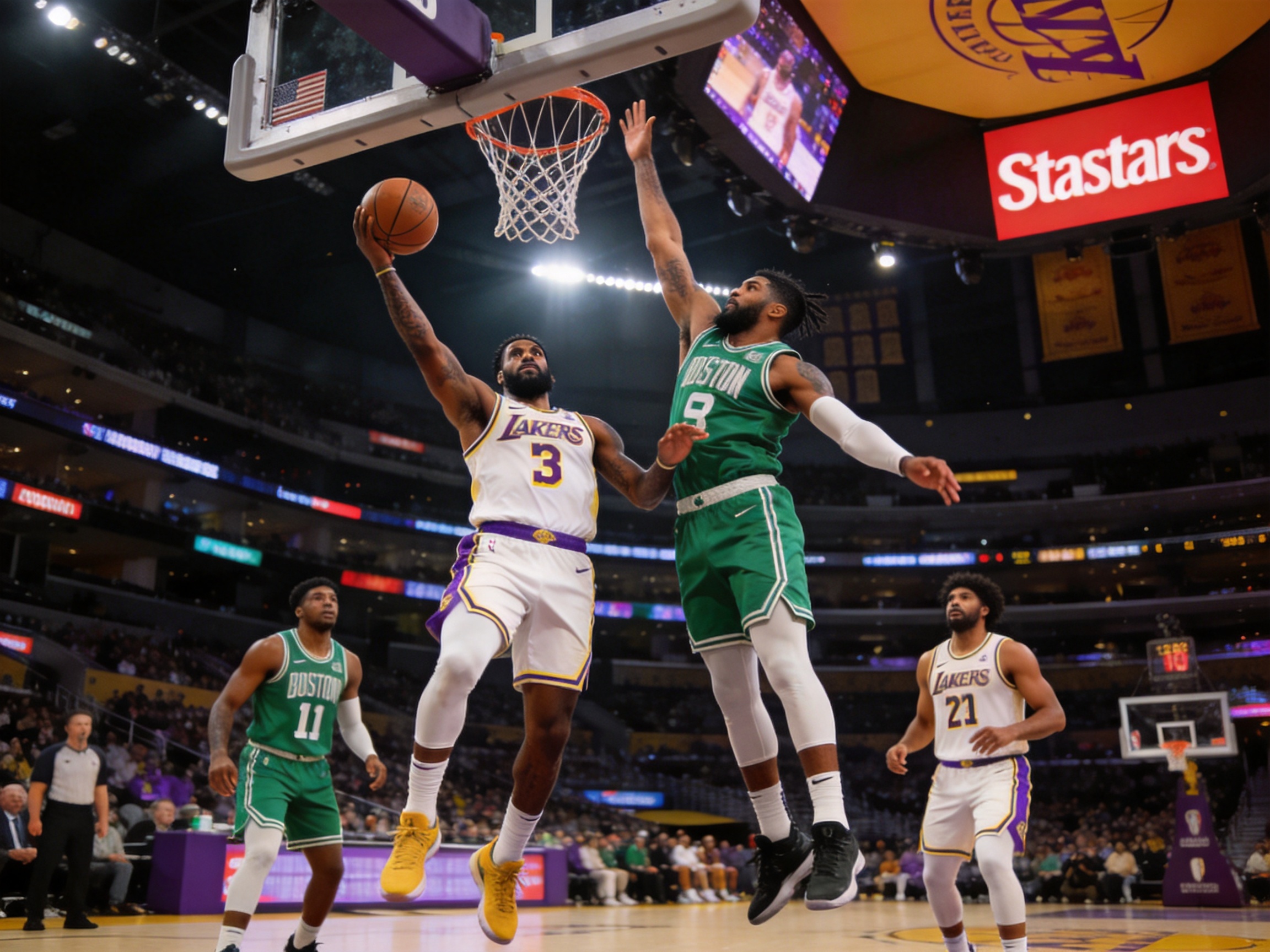 NBA湖人胜凯尔特人